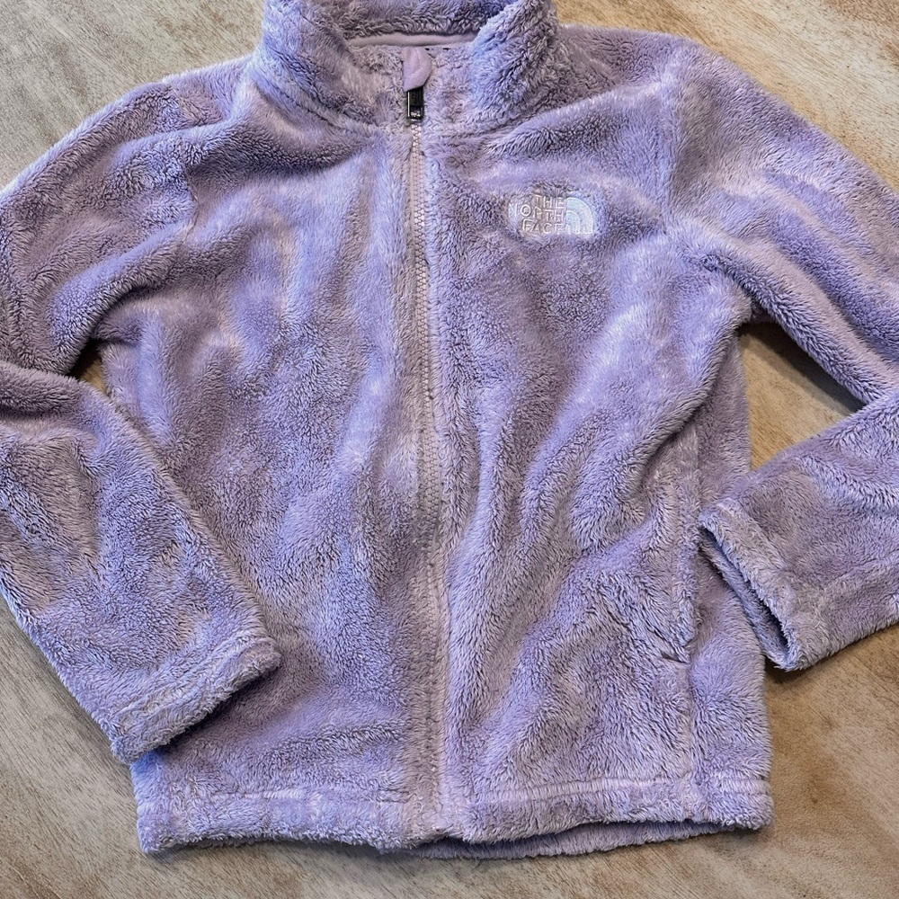 The North Face Purple Fleece Jacket Osito full zip girls 7